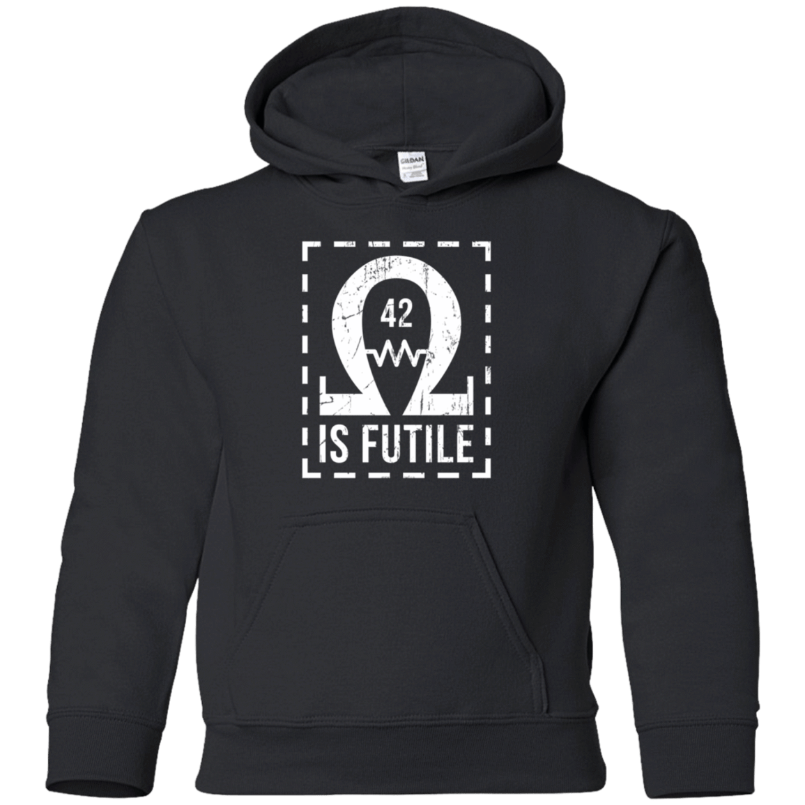 Sweatshirts Black / YS Resistance is Futile Youth Hoodie