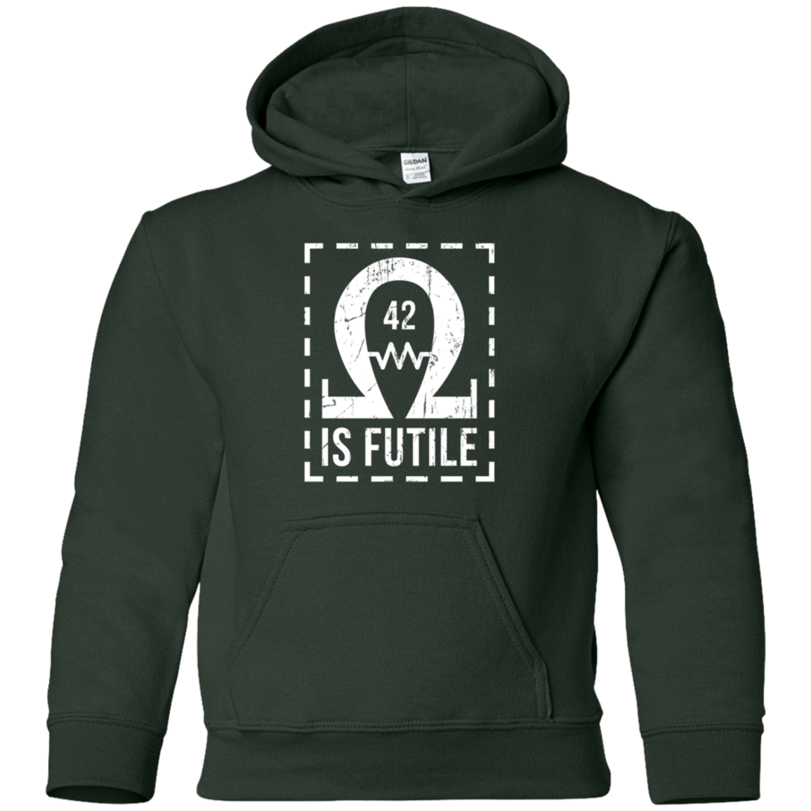Sweatshirts Forest Green / YS Resistance is Futile Youth Hoodie