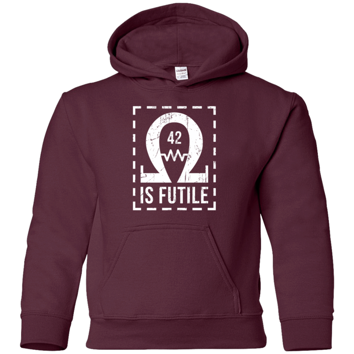 Sweatshirts Maroon / YS Resistance is Futile Youth Hoodie