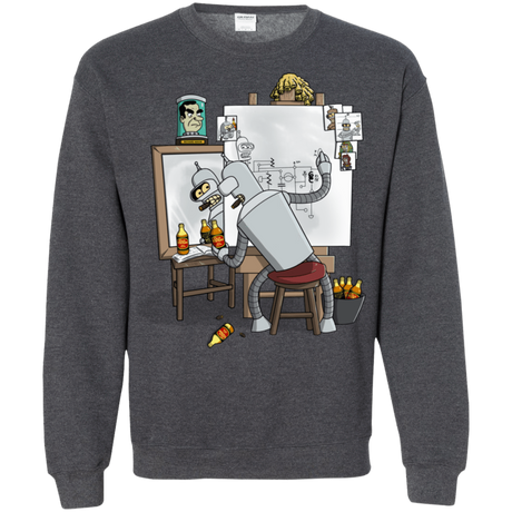 Sweatshirts Dark Heather / S Retrato de un Robot Crewneck Sweatshirt