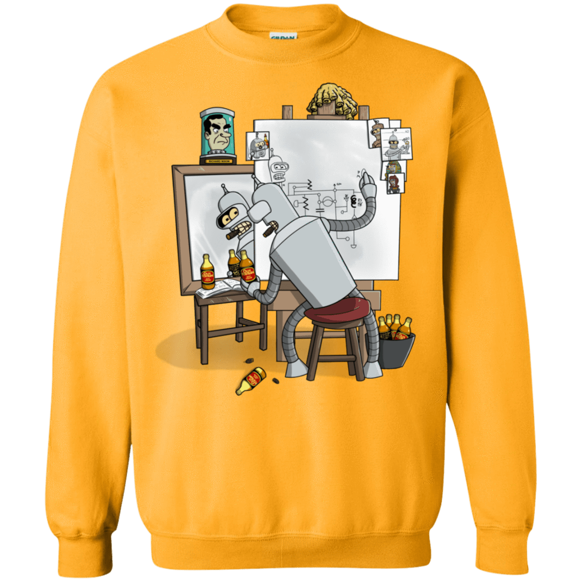 Sweatshirts Gold / S Retrato de un Robot Crewneck Sweatshirt