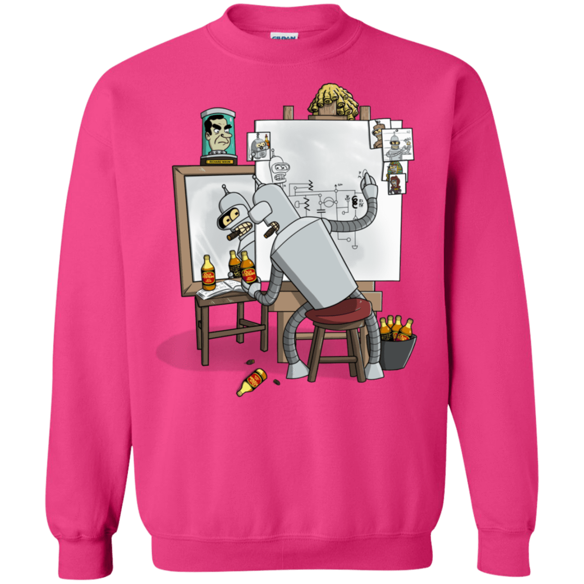 Sweatshirts Heliconia / S Retrato de un Robot Crewneck Sweatshirt