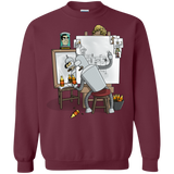 Sweatshirts Maroon / S Retrato de un Robot Crewneck Sweatshirt