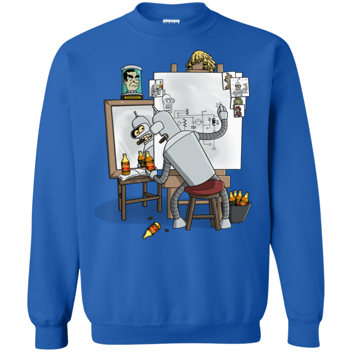 Sweatshirts Royal / S Retrato de un Robot Crewneck Sweatshirt