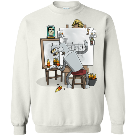 Sweatshirts White / S Retrato de un Robot Crewneck Sweatshirt