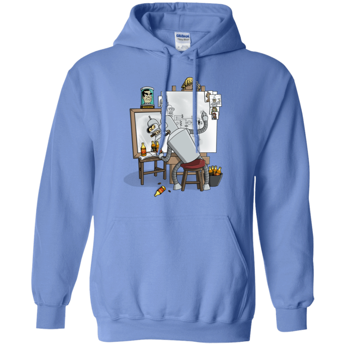 Sweatshirts Carolina Blue / S Retrato de un Robot Pullover Hoodie