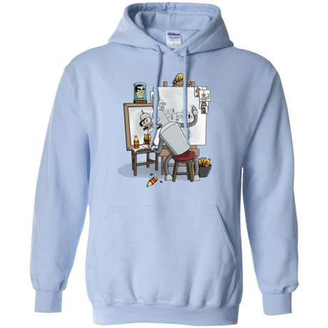 Sweatshirts Light Blue / S Retrato de un Robot Pullover Hoodie