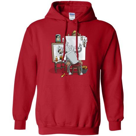 Sweatshirts Red / S Retrato de un Robot Pullover Hoodie