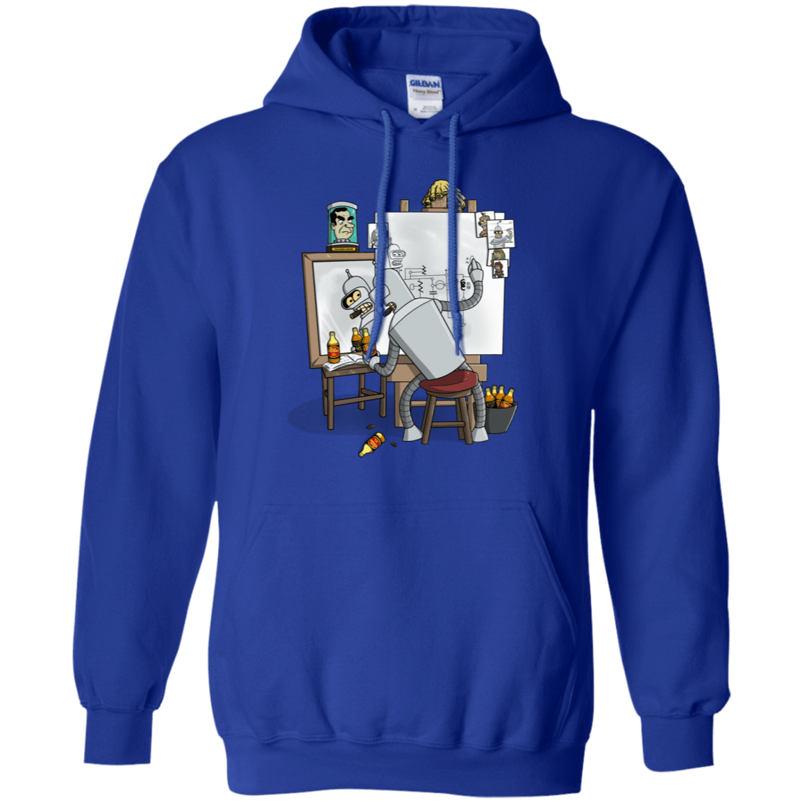 Sweatshirts Royal / S Retrato de un Robot Pullover Hoodie