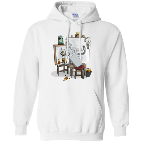 Sweatshirts White / S Retrato de un Robot Pullover Hoodie