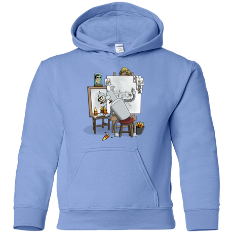 Sweatshirts Carolina Blue / YS Retrato de un Robot Youth Hoodie