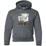 Sweatshirts Dark Heather / YS Retrato de un Robot Youth Hoodie