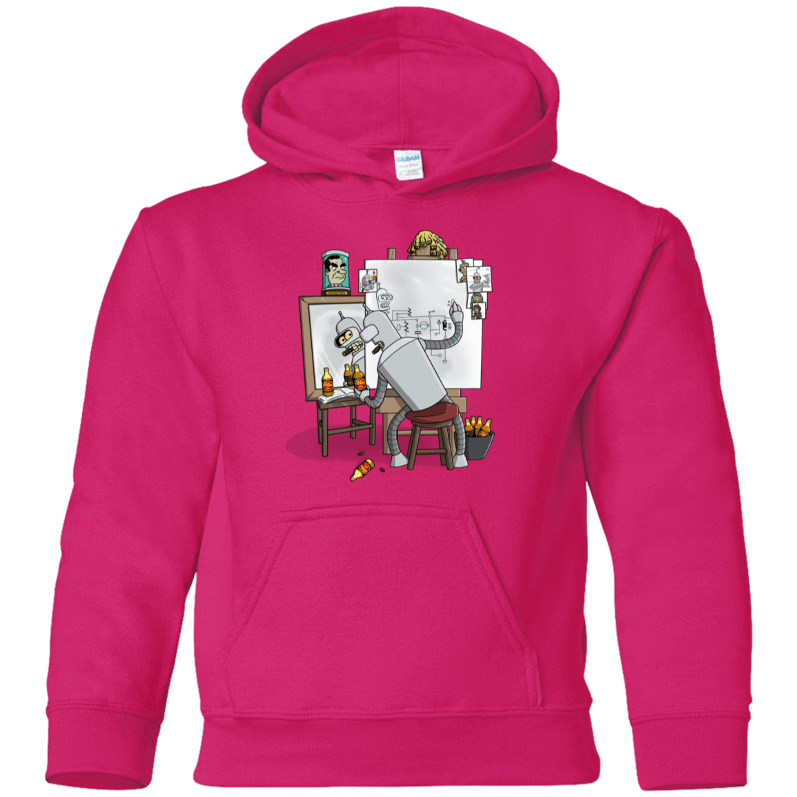 Sweatshirts Heliconia / YS Retrato de un Robot Youth Hoodie