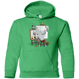 Sweatshirts Irish Green / YS Retrato de un Robot Youth Hoodie
