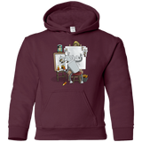 Sweatshirts Maroon / YS Retrato de un Robot Youth Hoodie