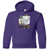 Sweatshirts Purple / YS Retrato de un Robot Youth Hoodie