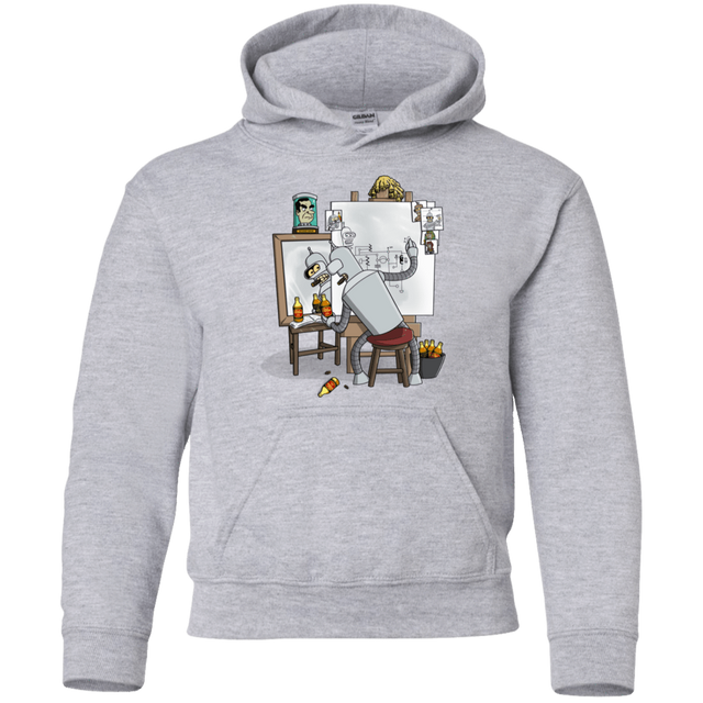 Sweatshirts Sport Grey / YS Retrato de un Robot Youth Hoodie