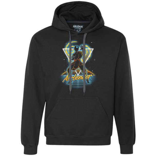 Sweatshirts Black / S Retro Airbender Premium Fleece Hoodie