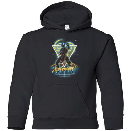 Sweatshirts Black / YS Retro Airbender Youth Hoodie