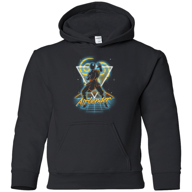Sweatshirts Black / YS Retro Airbender Youth Hoodie