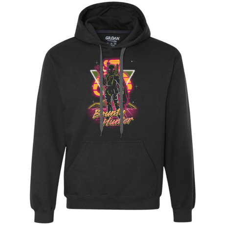 Sweatshirts Black / S Retro Bounty Hunter Premium Fleece Hoodie