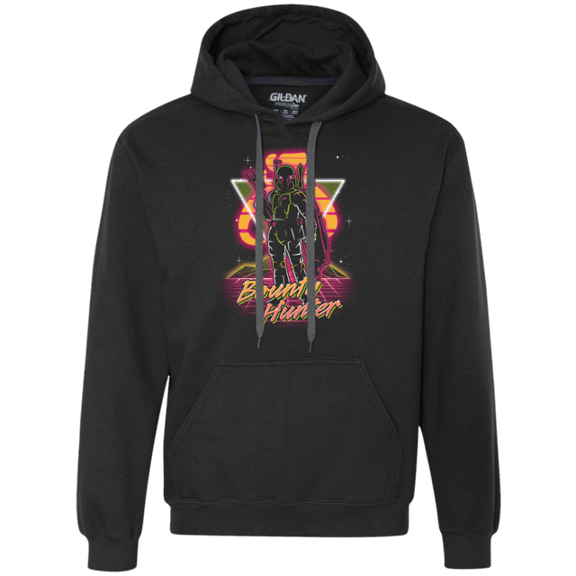 Sweatshirts Black / S Retro Bounty Hunter Premium Fleece Hoodie