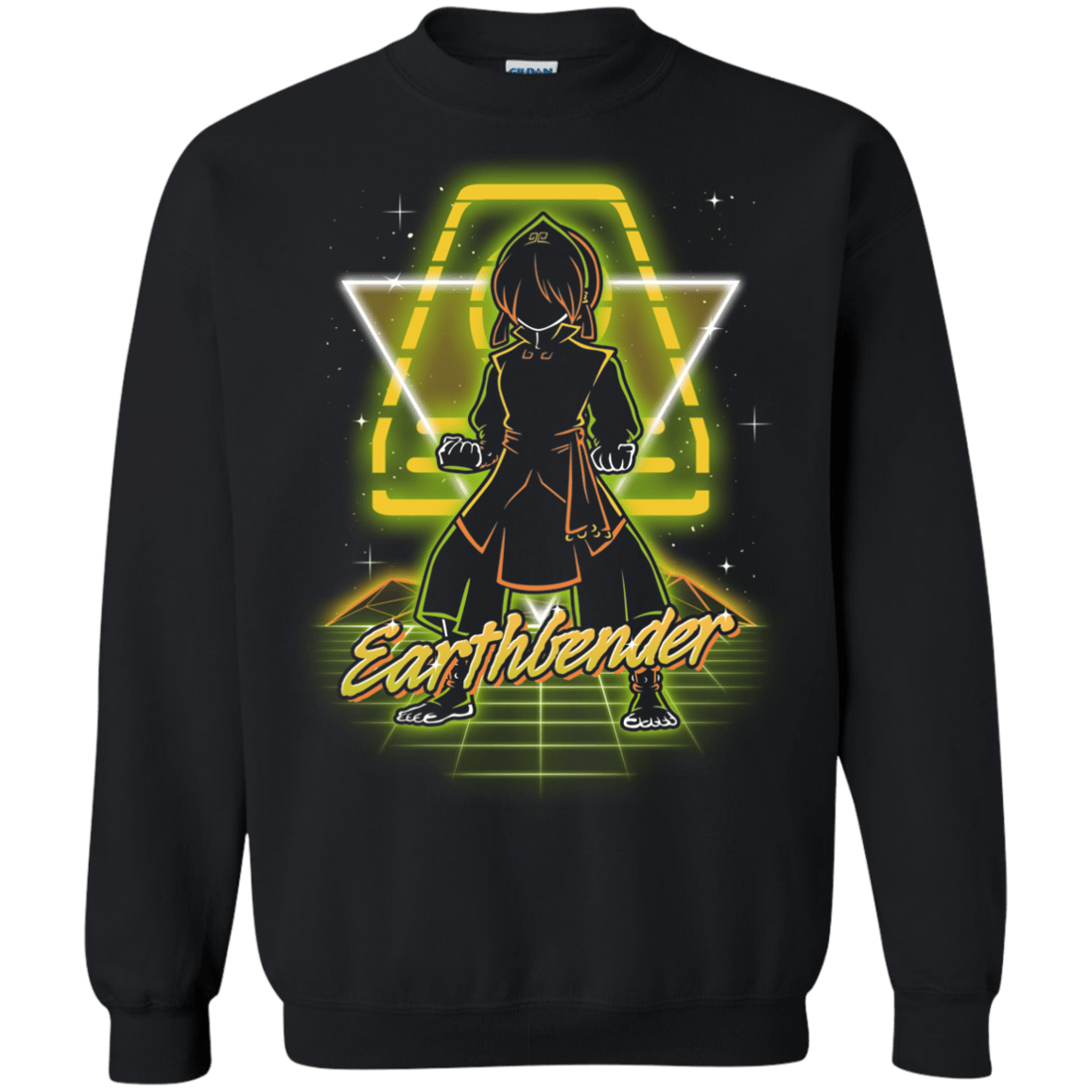 Sweatshirts Black / S Retro Earthbender Crewneck Sweatshirt