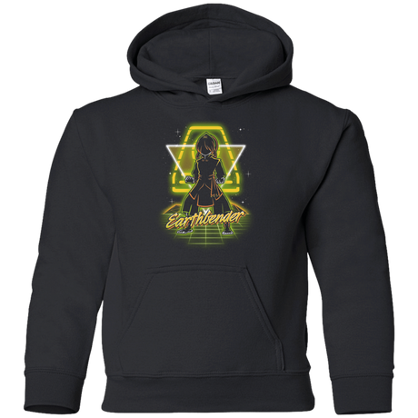 Sweatshirts Black / YS Retro Earthbender Youth Hoodie