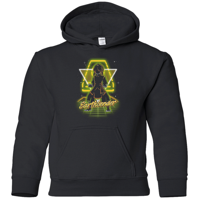 Sweatshirts Black / YS Retro Earthbender Youth Hoodie
