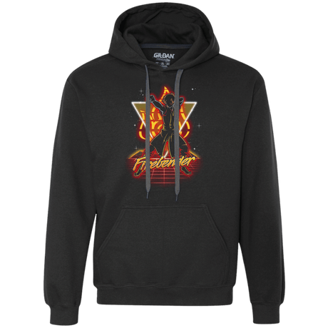 Sweatshirts Black / S Retro Firebender Premium Fleece Hoodie