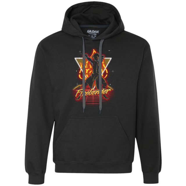 Sweatshirts Black / S Retro Firebender Premium Fleece Hoodie
