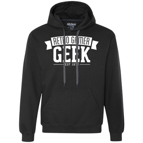 Sweatshirts Black / S Retro Gamer Geek Premium Fleece Hoodie