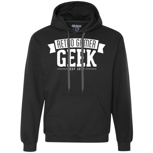 Sweatshirts Black / S Retro Gamer Geek Premium Fleece Hoodie