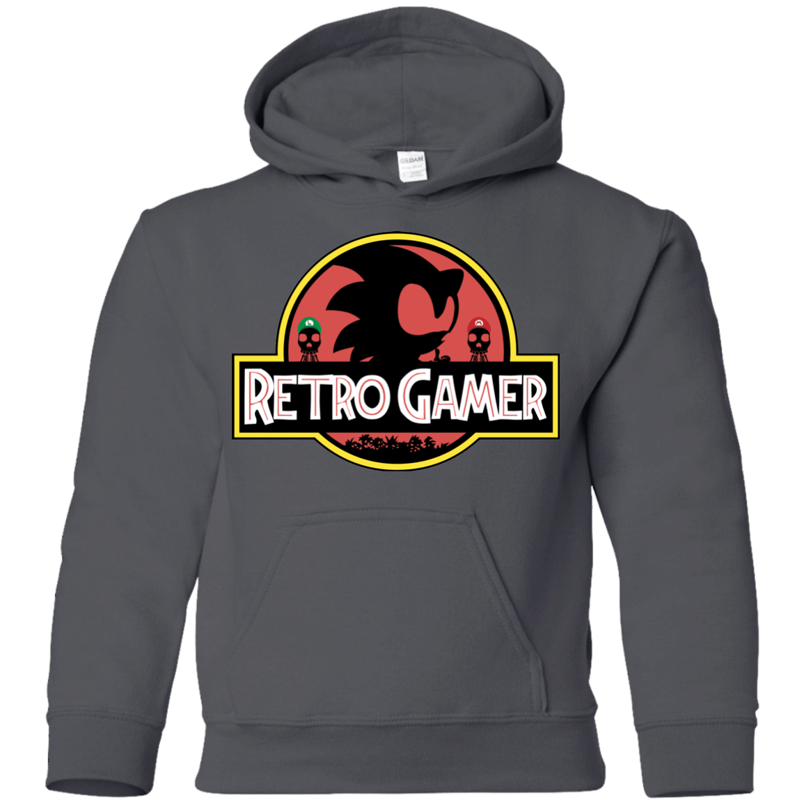 Sweatshirts Charcoal / YS Retro Gamer Youth Hoodie