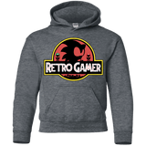 Sweatshirts Dark Heather / YS Retro Gamer Youth Hoodie