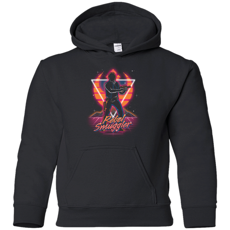 Sweatshirts Black / YS Retro Rebel Smuggler Youth Hoodie