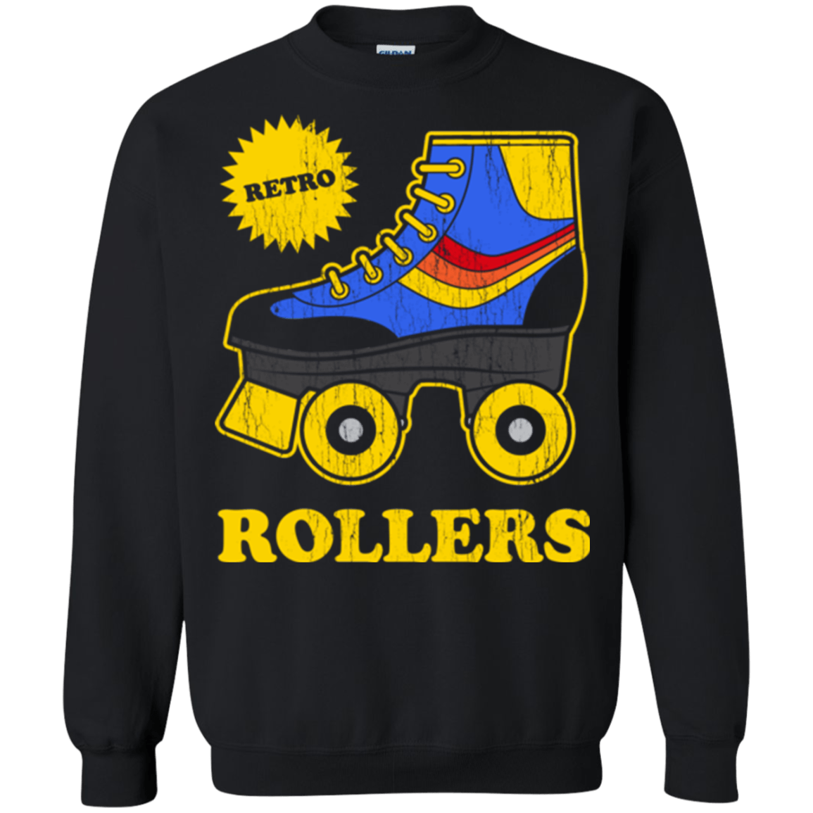 Sweatshirts Black / Small Retro rollers Crewneck Sweatshirt