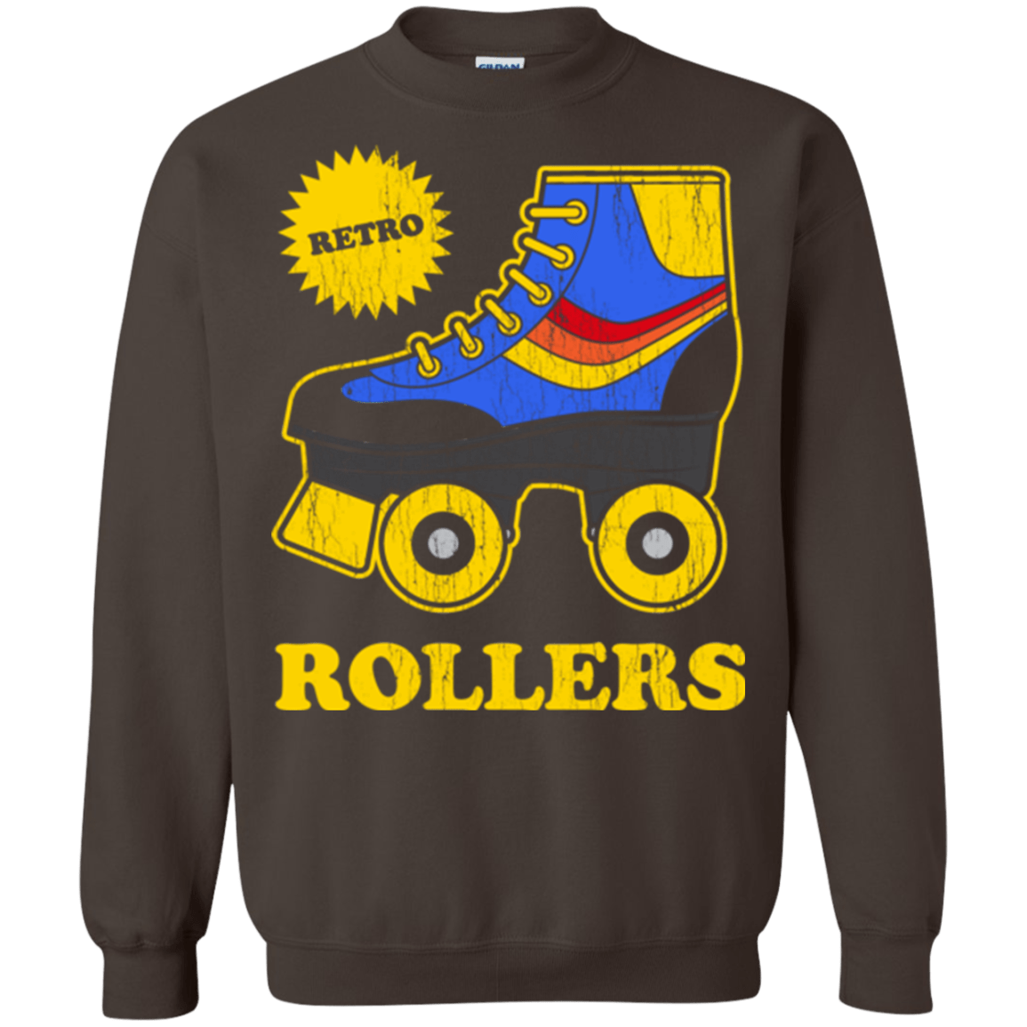 Sweatshirts Dark Chocolate / Small Retro rollers Crewneck Sweatshirt