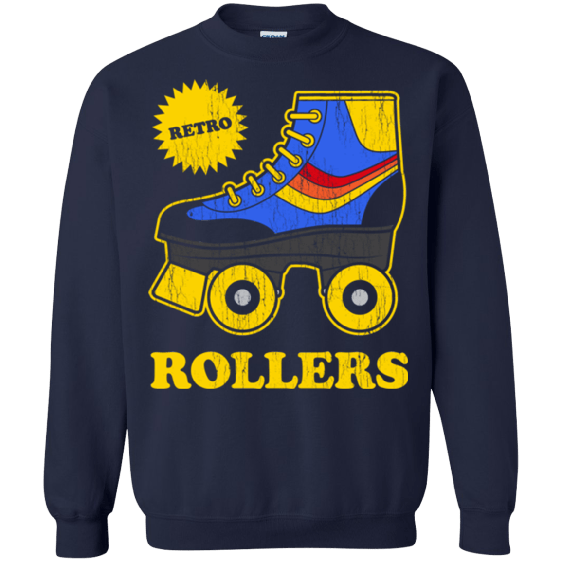 Sweatshirts Navy / Small Retro rollers Crewneck Sweatshirt
