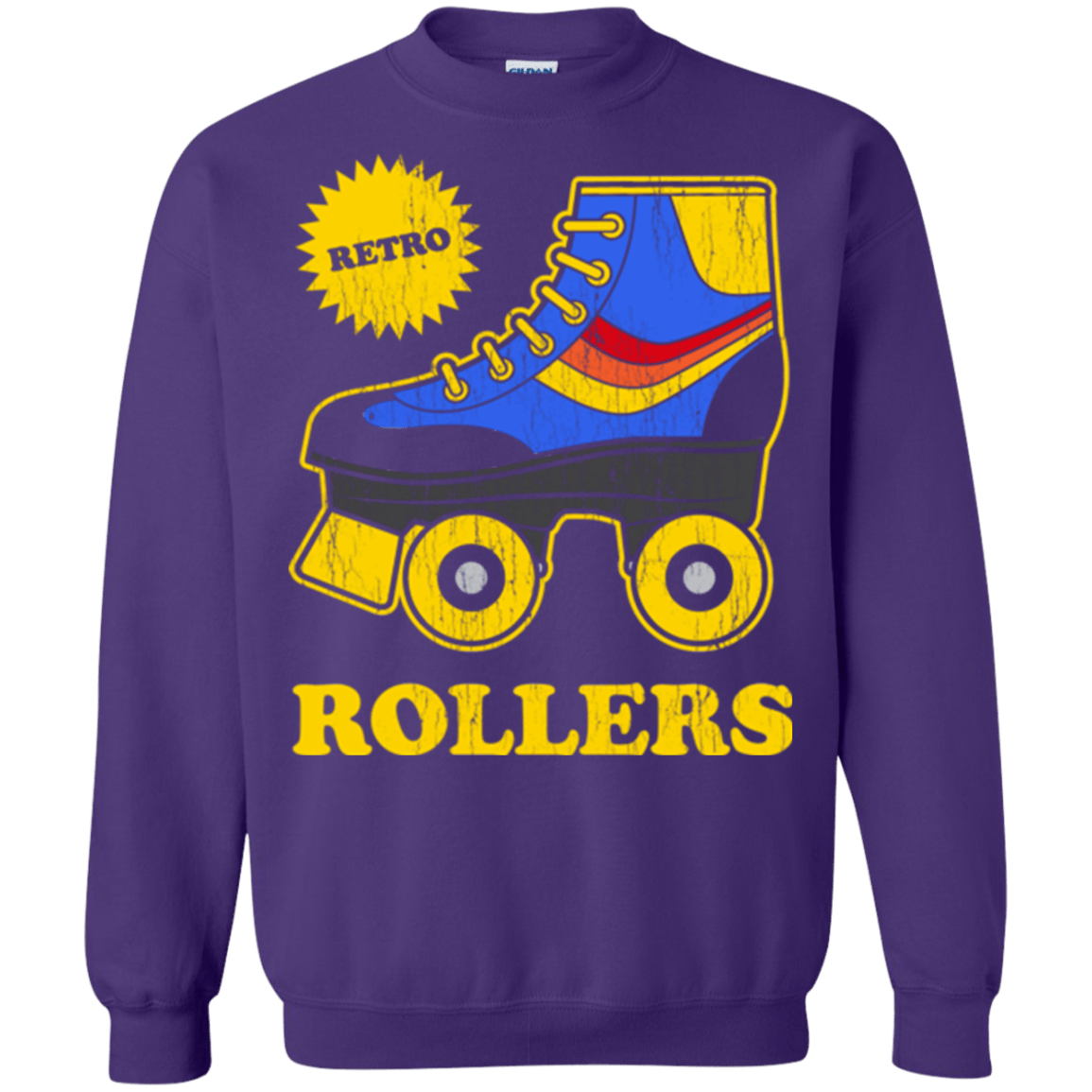 Sweatshirts Purple / Small Retro rollers Crewneck Sweatshirt