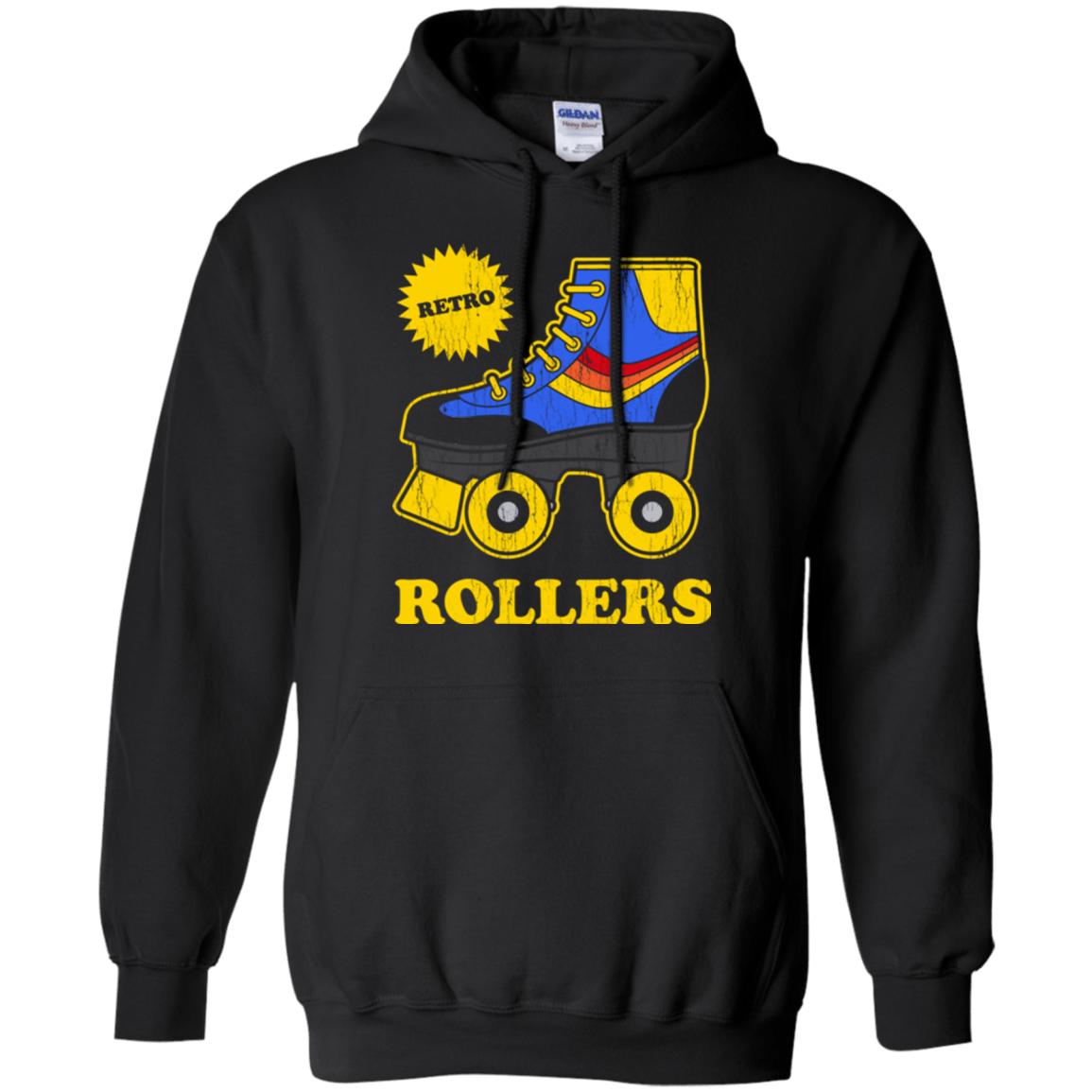 Sweatshirts Black / Small Retro rollers Pullover Hoodie