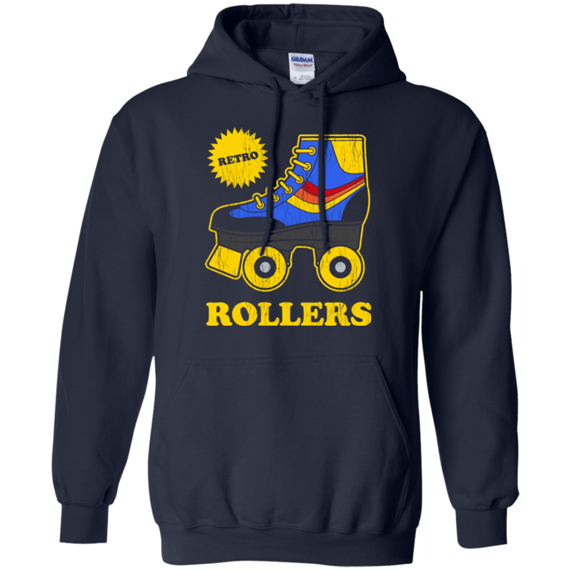 Sweatshirts Navy / Small Retro rollers Pullover Hoodie
