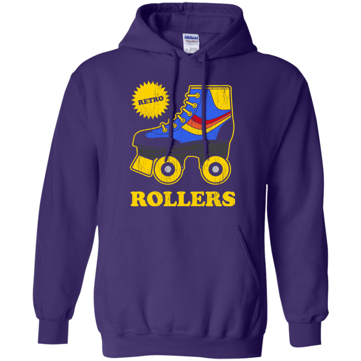 Sweatshirts Purple / Small Retro rollers Pullover Hoodie