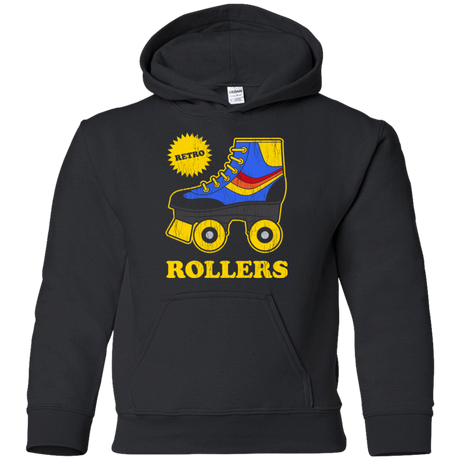 Sweatshirts Black / YS Retro rollers Youth Hoodie
