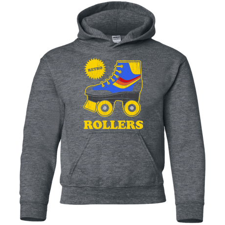 Sweatshirts Dark Heather / YS Retro rollers Youth Hoodie