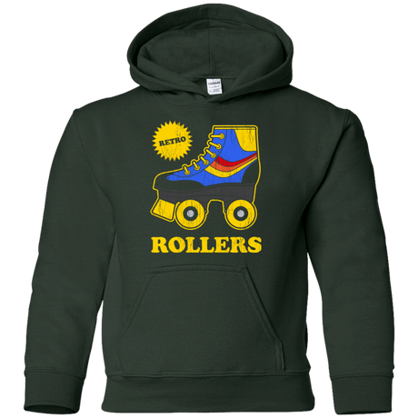 Sweatshirts Forest Green / YS Retro rollers Youth Hoodie