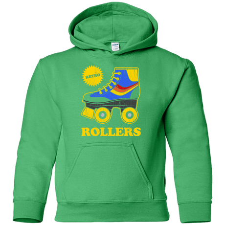 Sweatshirts Irish Green / YS Retro rollers Youth Hoodie