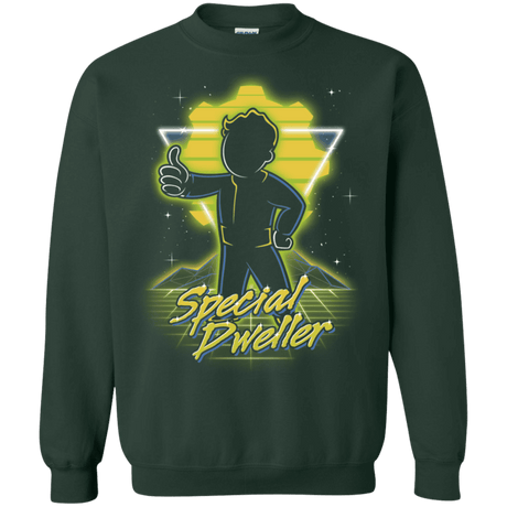 Sweatshirts Forest Green / S Retro Special Dweller Crewneck Sweatshirt