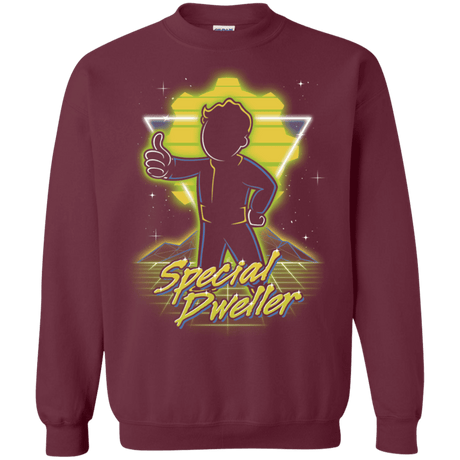 Sweatshirts Maroon / S Retro Special Dweller Crewneck Sweatshirt