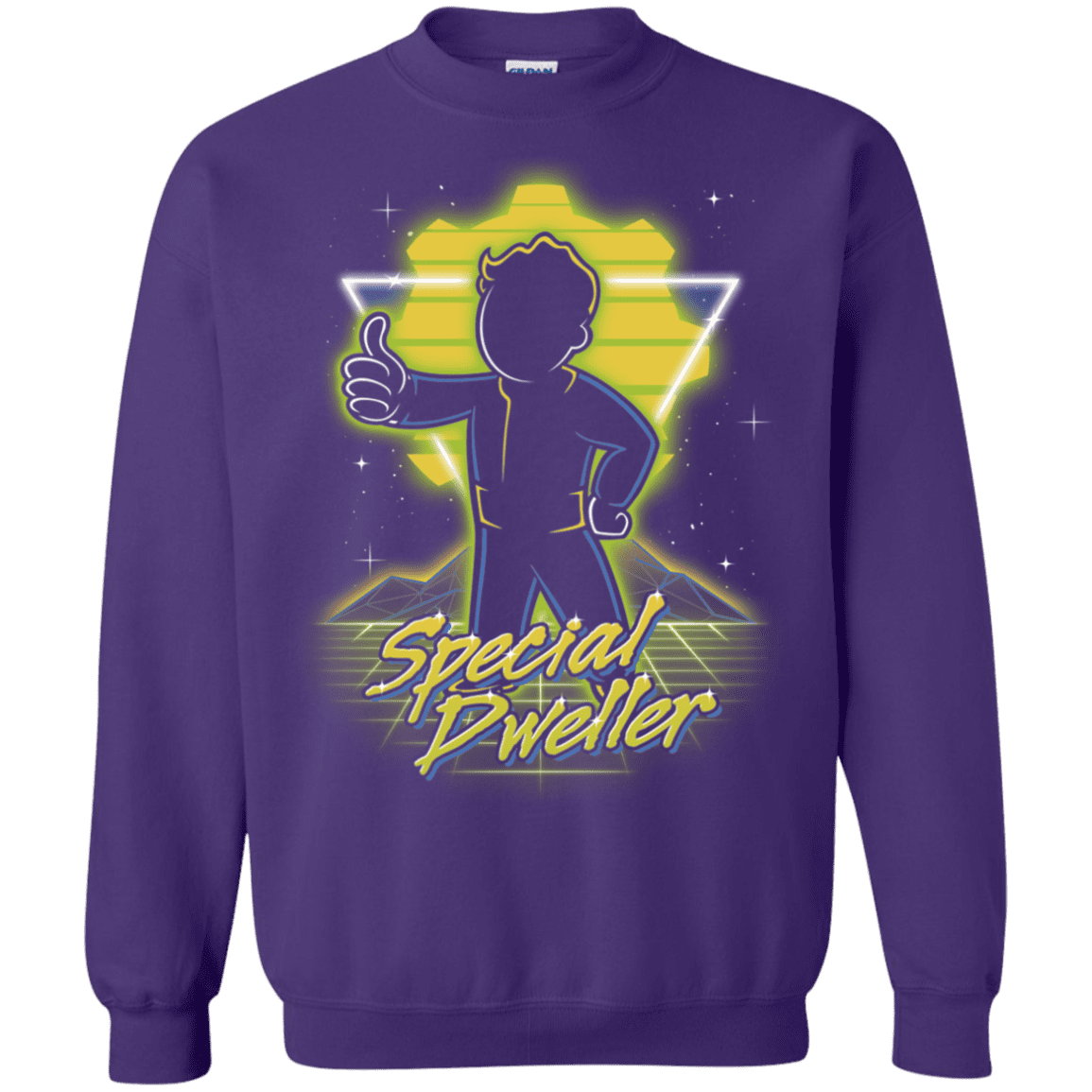 Sweatshirts Purple / S Retro Special Dweller Crewneck Sweatshirt